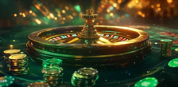 Spinning wheel with chips and money – feel the thrill!